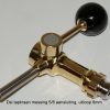 Tapkraan 8 mm messing met knop en flare aansluiting